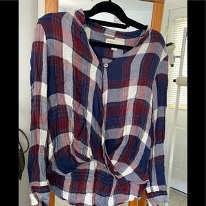 Vintage Havana plaid long sleeve size S